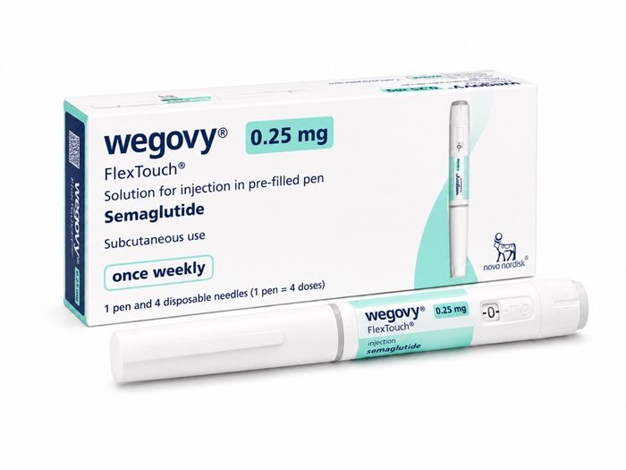 Wegovy (semaglutide) once-weekly weight-loss injection pen